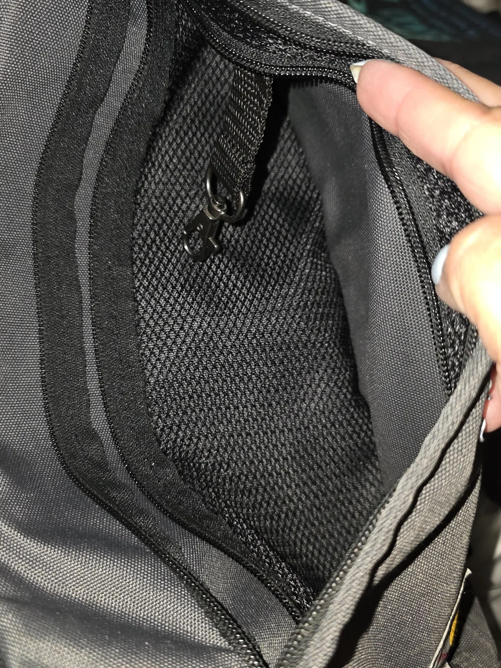 Carhartt Gray Sling Bag with Yellow Patch Logo